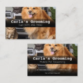Professionele Visitekaartjes Mobiele Pet Grooming (Voorkant / Achterkant)