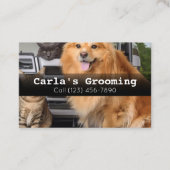 Professionele Visitekaartjes Mobiele Pet Grooming (Voorkant)