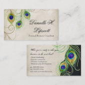 Professionele Visitekaartjes - Peacock Feathers (Voorkant / Achterkant)