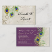 Professionele Visitekaartjes - Peacock Feathers (Voorkant / Achterkant)