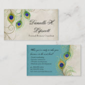 Professionele Visitekaartjes - Peacock Feathers (Voorkant / Achterkant)