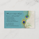Professionele Visitekaartjes - Peacock Feathers (Achterkant)