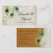 Professionele Visitekaartjes - Peacock Feathers (Voorkant / Achterkant)