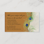 Professionele Visitekaartjes - Peacock Feathers (Achterkant)