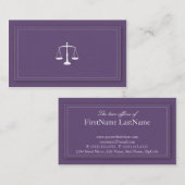 Professionele Visitekaartjes van advocaten in het  (Voorkant / Achterkant)