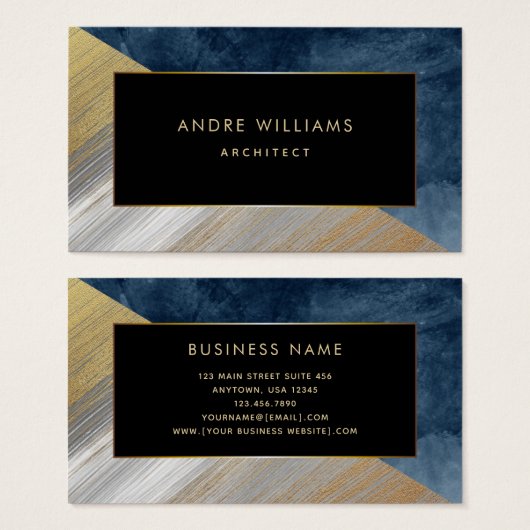 Professionele Visitekaartjes voor architect (Voorkant /achterkant)