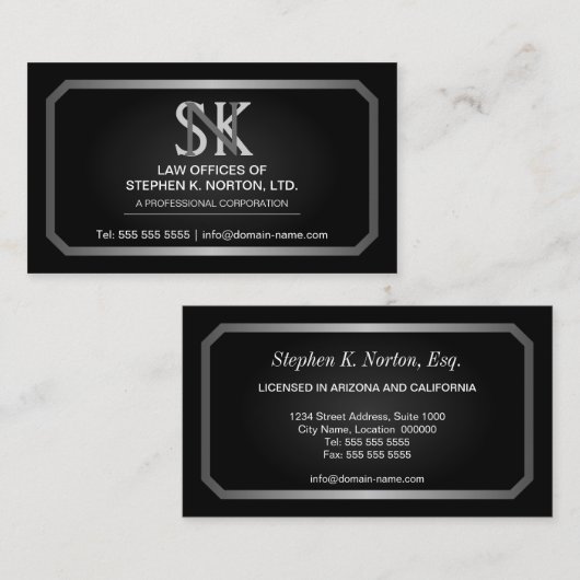 Professionele Visitekaartjes voor de openbare aank (Voorkant / Achterkant)