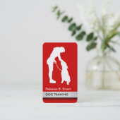 Professionele Visitekaartjes voor Dog Trainer (Staand voorkant)