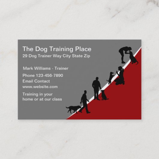 Professionele Visitekaartjes voor Dog-training (Voorkant)