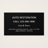 Professionele Visitekaartjes voor het herstel van (Achterkant)