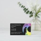 Professionele Visitekaartjes voor huisschilderen (Staand voorkant)