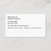 Professionele Visitekaartjes voor huisschilderen (Achterkant)