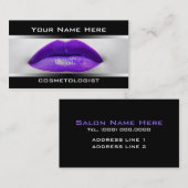 Professionele Visitekaartjes voor make-up-artieste (Voorkant / Achterkant)