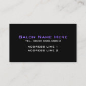 Professionele Visitekaartjes voor make-up-artieste (Achterkant)