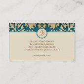  professionele visitekaartjes voor monogram (Achterkant)