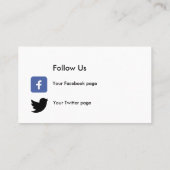 Professionele Visitekaartjes voor netwerken (Achterkant)