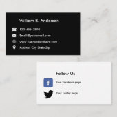 Professionele Visitekaartjes voor netwerken (Voorkant / Achterkant)