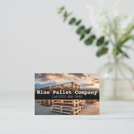Professionele Visitekaartjes voor Pallet en Online (Staand voorkant)
