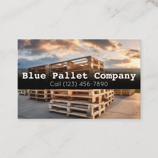 Professionele Visitekaartjes voor Pallet en Online (Voorkant)