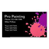 Professionele Visitekaartjes voor schilders Magnetisch Visitekaartje (Voorkant)