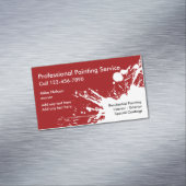 Professionele Visitekaartjes voor schilders Visitekaartje Magneet (Voorbeeld)