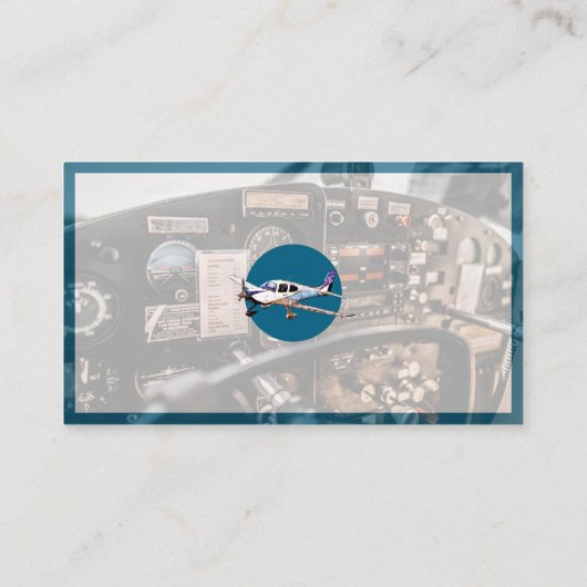 Professionele Visitekaartjes voor vlieginstructeur (Achterkant)