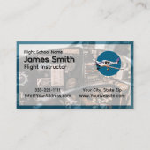 Professionele Visitekaartjes voor vlieginstructeur (Voorkant)