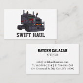 professionele visitekaartjes voor vrachtvervoer (Voorkant / Achterkant)