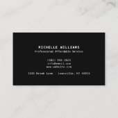 Professionele vloerbedekking en Visitekaartje van  (Achterkant)