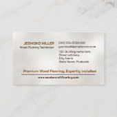 Professionele Vloeren Diensten - Vloerinstallatie Visitekaartje (Achterkant)