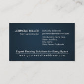 Professionele Vloeren Diensten - Vloerinstallatie Visitekaartje (Achterkant)
