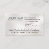 Professionele Vloeren Diensten - Vloerinstallatie Visitekaartje (Achterkant)