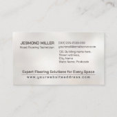 Professionele Vloeren Diensten - Vloerinstallatie Visitekaartje (Achterkant)