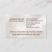 Professionele Vloeren Diensten - Vloerinstallatie Visitekaartje (Achterkant)