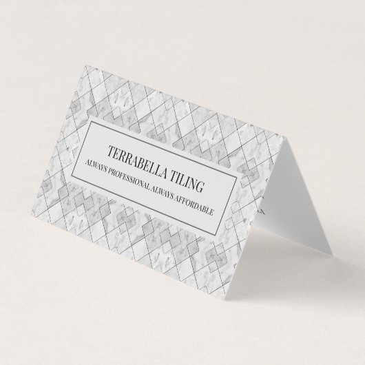 Professionele vloeren en tegels visitekaartje (Voorkant)