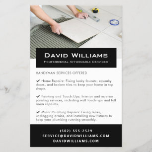 Professionele Vloeren en Tiler Handyman Services Flyer