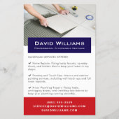 Professionele Vloeren en Tiler Handyman Services Flyer (Voorkant)