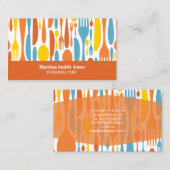 Professionele voedingsdeskundige - Chef voor perso Visitekaartje (Voorkant / Achterkant)