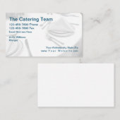Professionele voedselcatering visitekaartje (Voorkant / Achterkant)