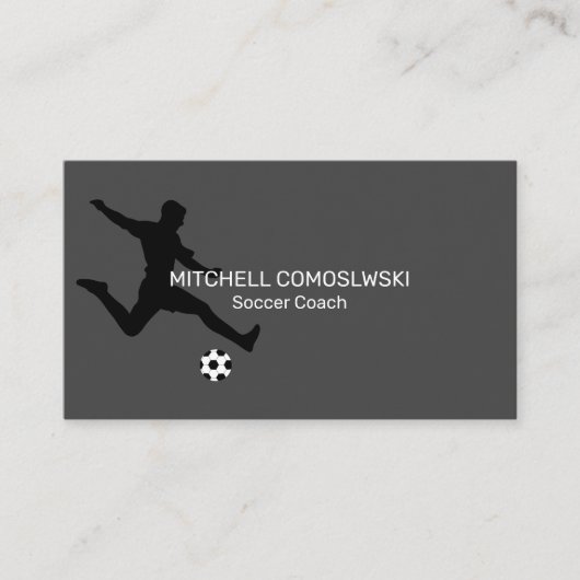 Professionele Voetbal coach Modern Visitekaartje (Voorkant)