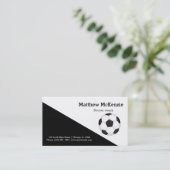 Professionele Voetbal coach Visitekaartje (Staand voorkant)