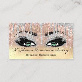 Professionele vormgeving Artiest Green Eyelash Blu Visitekaartje