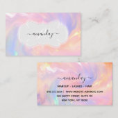 Professionele vormgeving Artiest Nails Lash Hologr Visitekaartje (Voorkant / Achterkant)