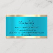 Professionele vormgeving Artist Eyelash Uniek Blau Visitekaartje (Achterkant)