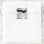 Professionele vormgeving Artist Eyelash Unieke Sil Vierkante Sticker (Tas)