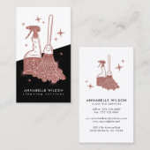 Professionele vormgeving en huisreiniging visitekaartje (Voorkant / Achterkant)