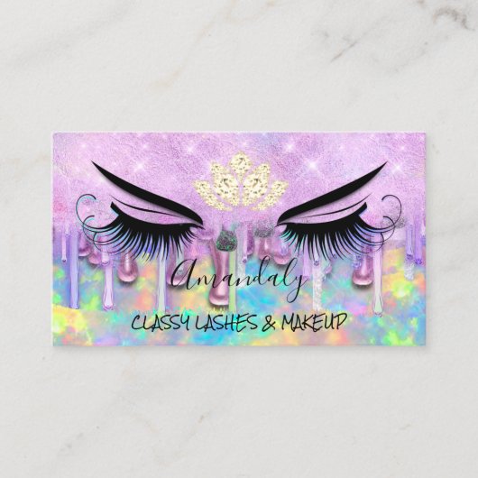 Professionele vormgeving Eyelash-microblade bestuu Visitekaartje (Voorkant)