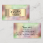 Professionele vormgeving van holografen met rokeri visitekaartje (Voorkant / Achterkant)