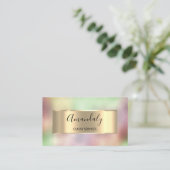 Professionele vormgeving van holografen met rokeri visitekaartje (Staand voorkant)