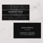 Professionele vormgeving - Zwarte textuur Visitekaartje (Voorkant / Achterkant)
